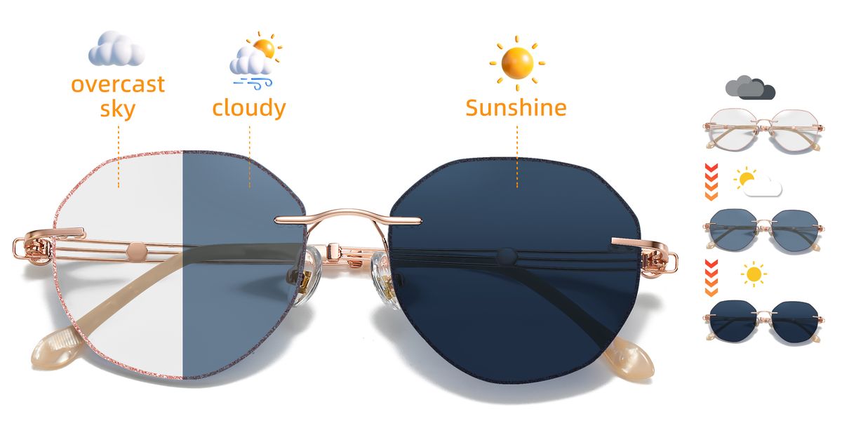 FOGLAX Rimless R135 M Photochromic Brown