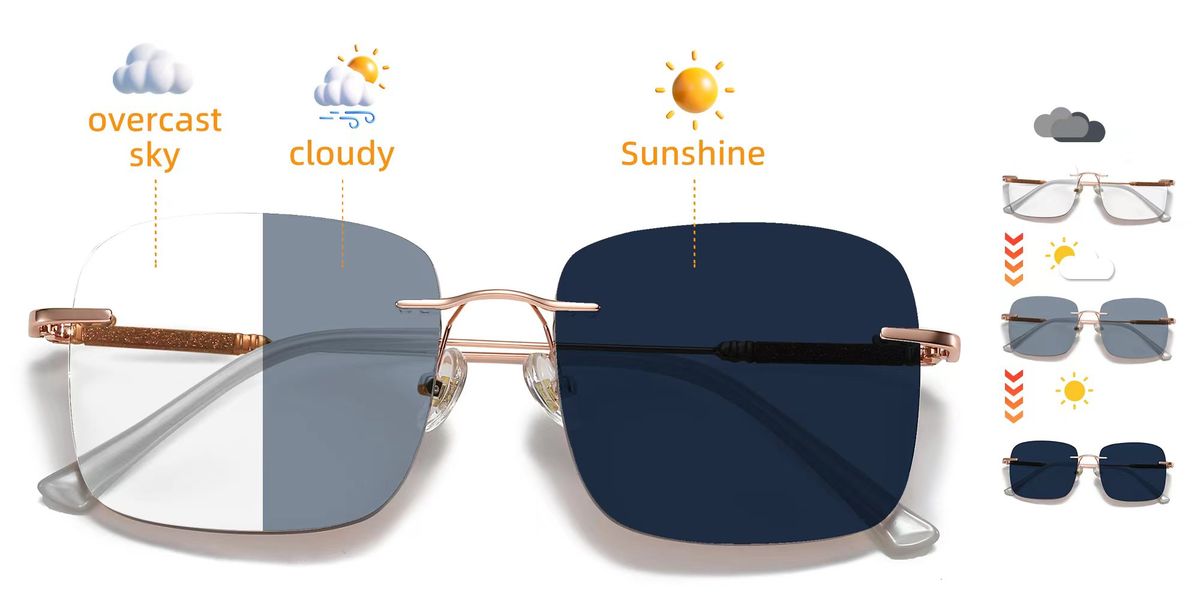 FOGLAX Rimless R126 M Photochromic Brown